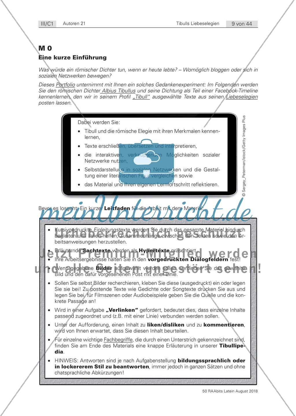 Der elegische Dichter Tibull Preview 1
