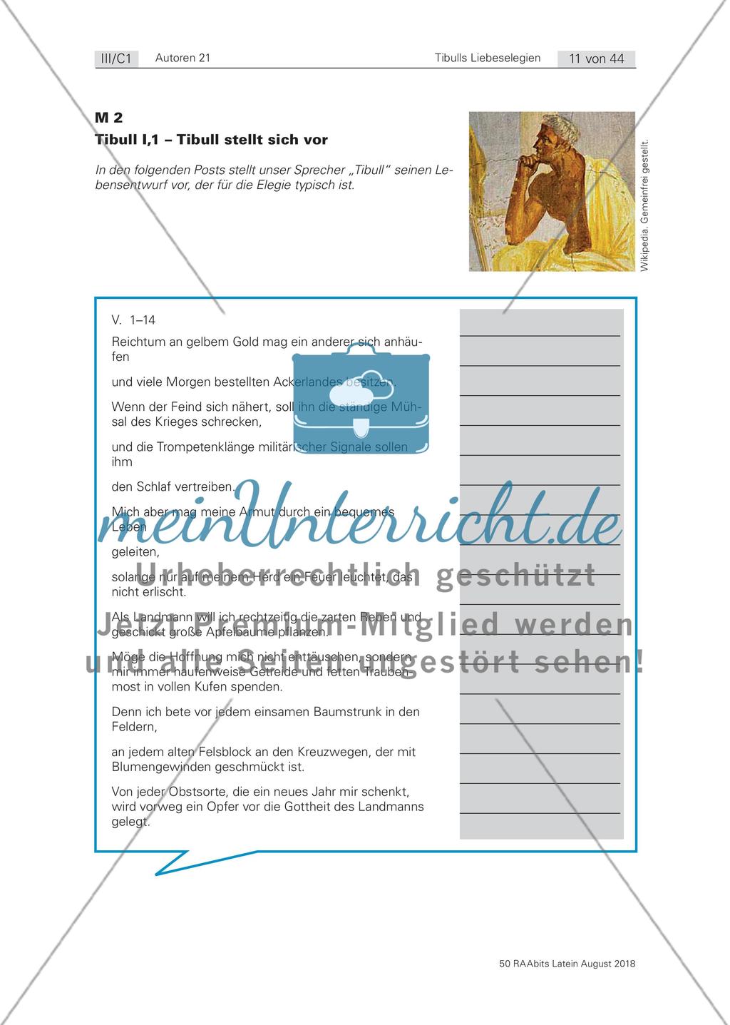 Der elegische Dichter Tibull Preview 3