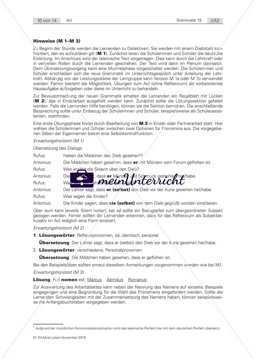 Die Reflexivität im AcI Preview 5
