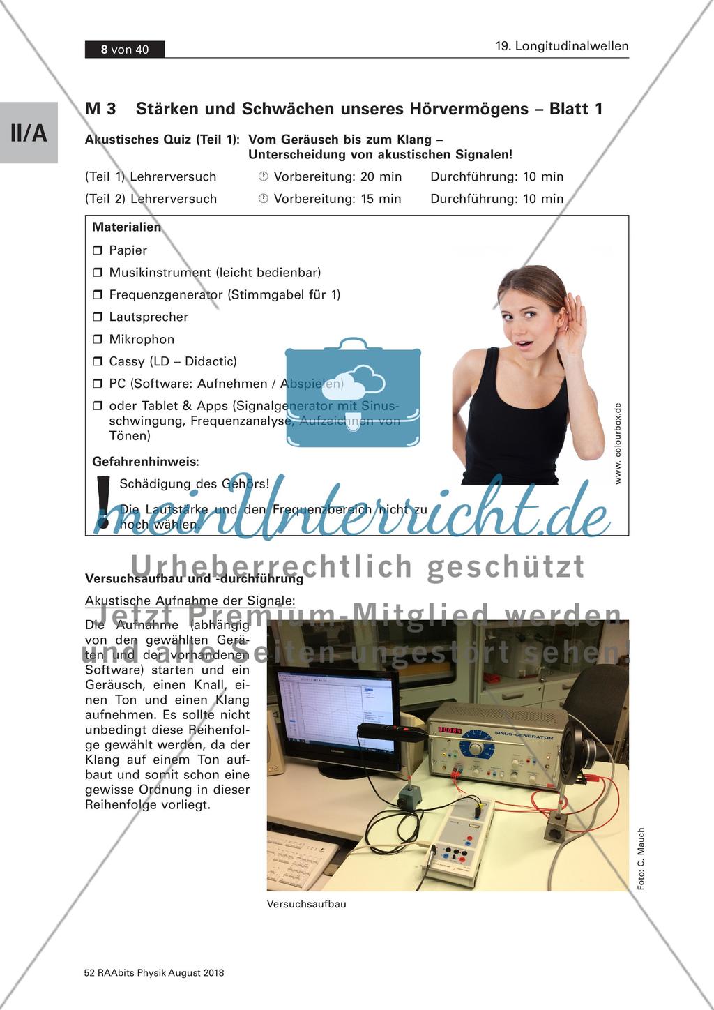 Von Tönen und Geräuschen in der Physik und der Musik: Teil 1 Preview 3
