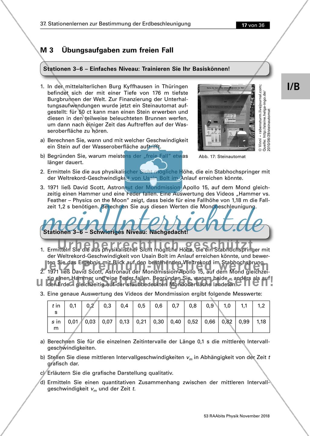 Die Bestimmung der Erdbeschleunigung g Preview 10