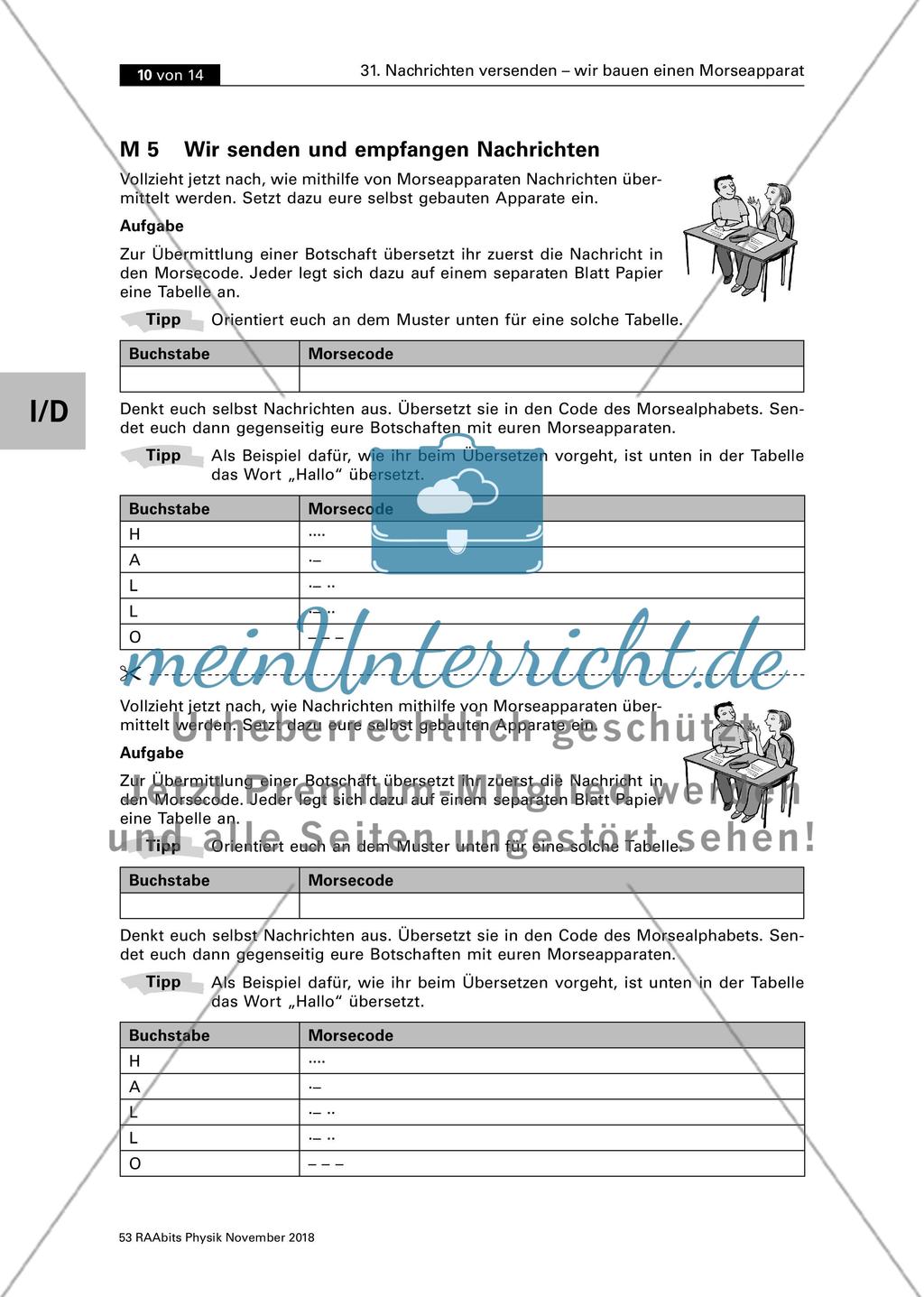 Nachrichten versenden - wir bauen einen Morseapparat Preview 10