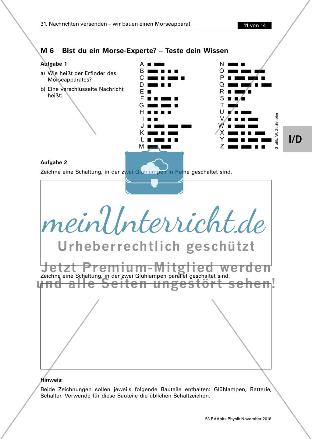 Nachrichten versenden - wir bauen einen Morseapparat Preview 11