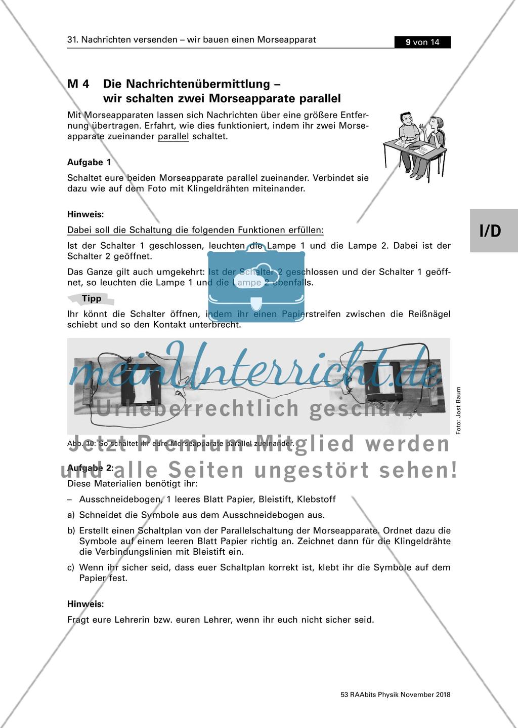 Nachrichten versenden - wir bauen einen Morseapparat Preview 9