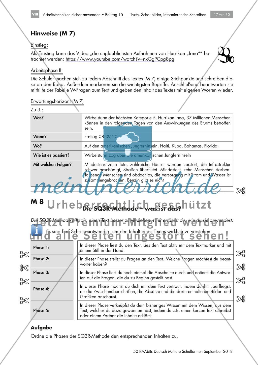 Auswertung von Texten: Sicherheitsvorkehrungen bei Hurrikans Preview 3
