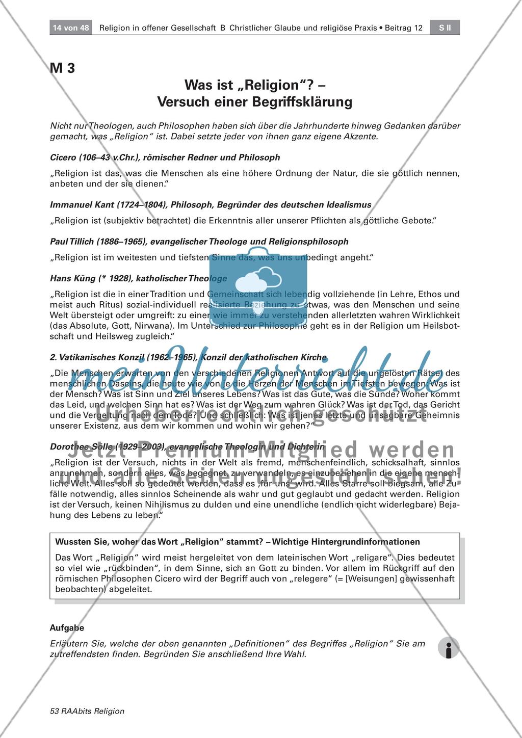 Der Begriff Religion: Definition und Ambivalenz Preview 5