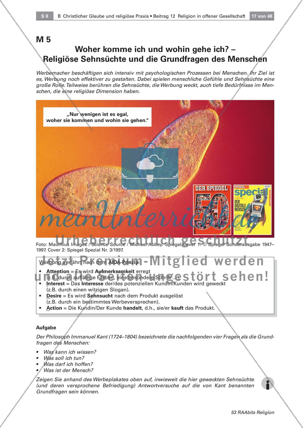Religiöse Sehnsüchte und deren Bedeutung in der heutigen Zeit Preview 1