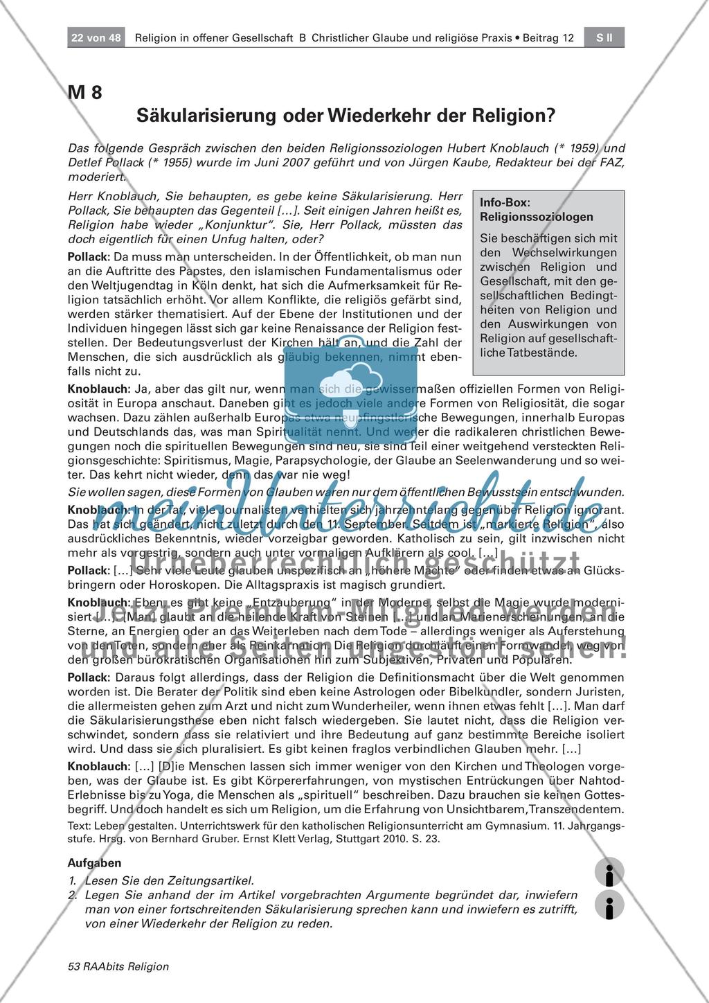 Religiöse Sehnsüchte und deren Bedeutung in der heutigen Zeit Preview 6