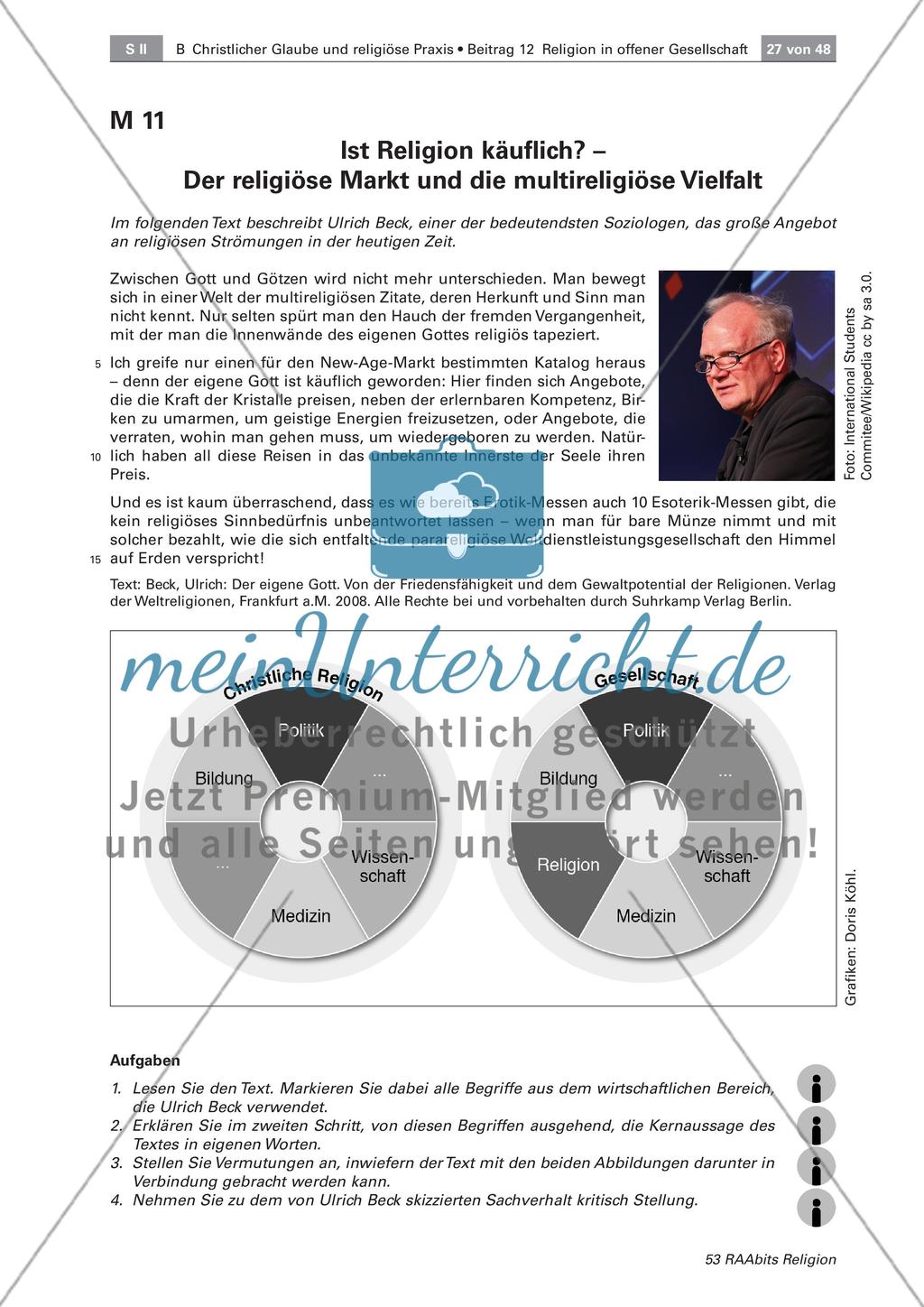Die Religionsfreiheit im Unterricht mit Blick auf die rechtliche Grundlage Preview 2