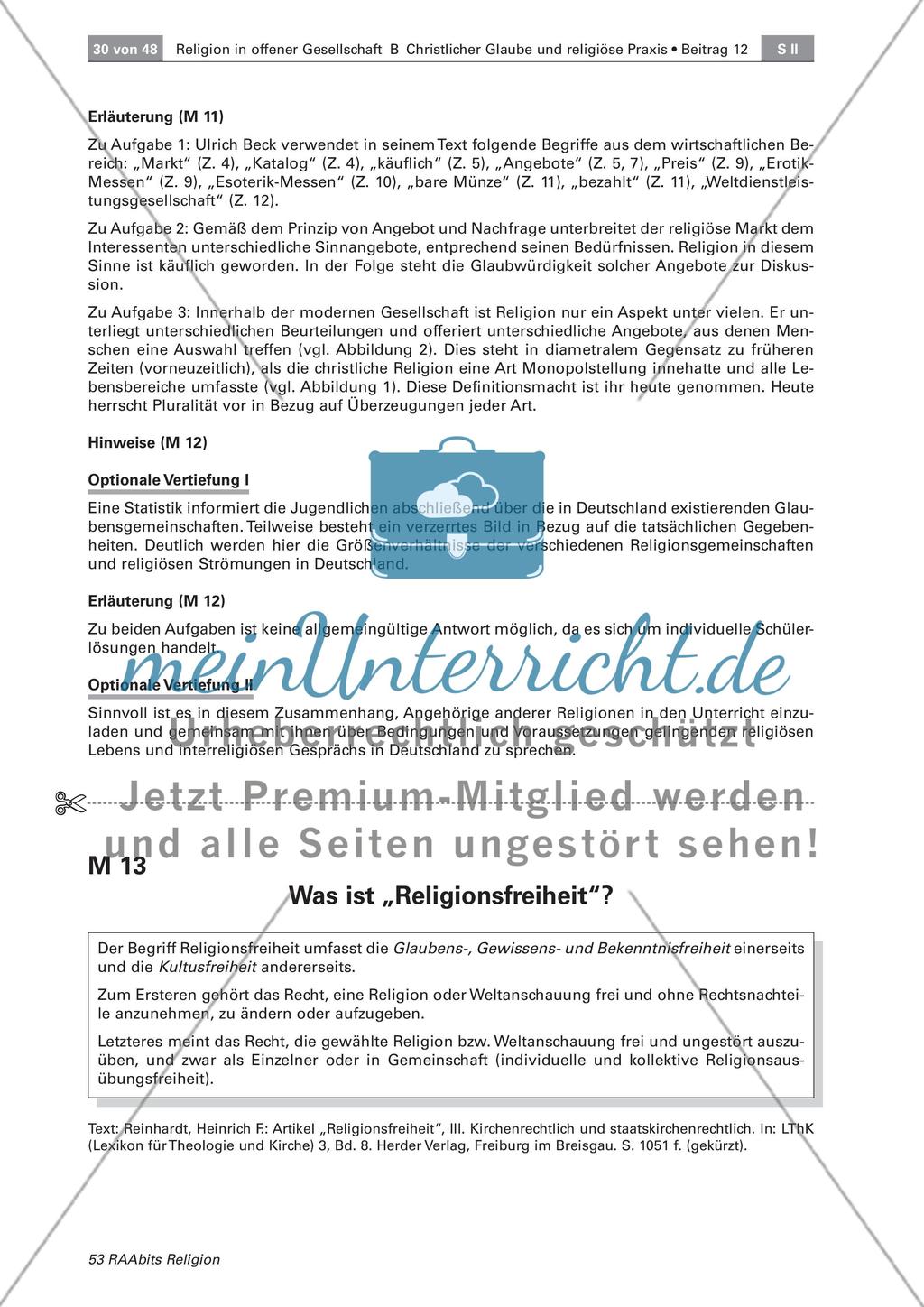 Die Religionsfreiheit im Unterricht mit Blick auf die rechtliche Grundlage Preview 5