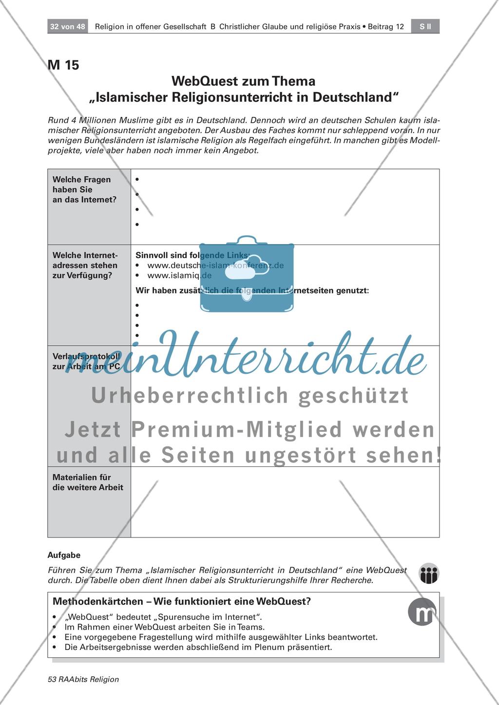 Die Religionsfreiheit im Unterricht mit Blick auf die rechtliche Grundlage Preview 7