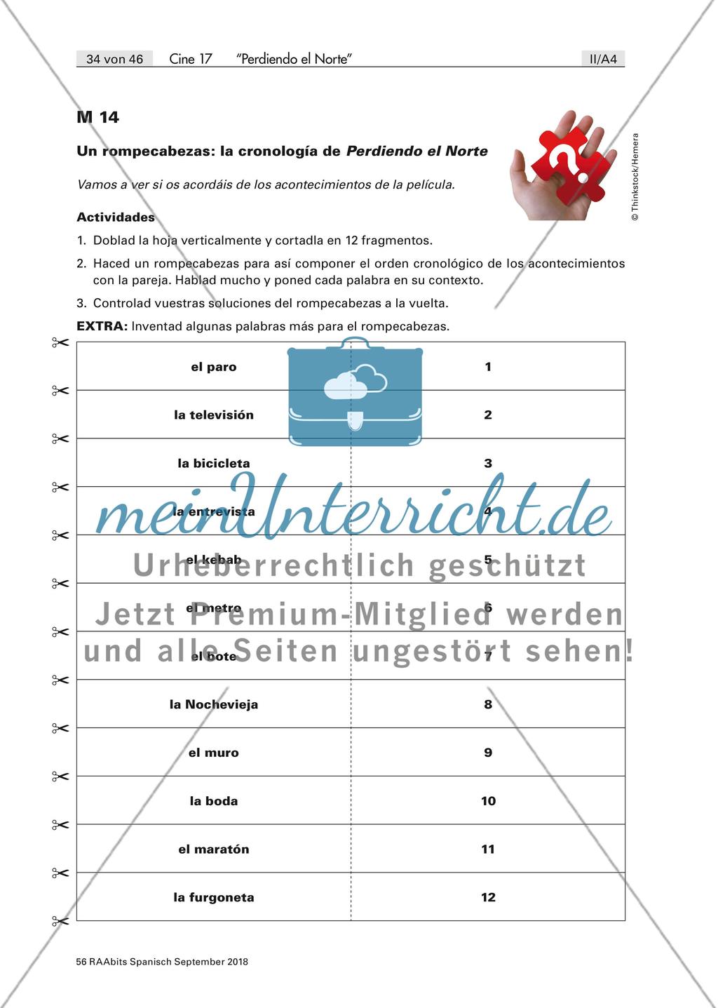 Sicherung des Filmverständnisses und Nachbereitung von Perdiendo el norte Preview 1