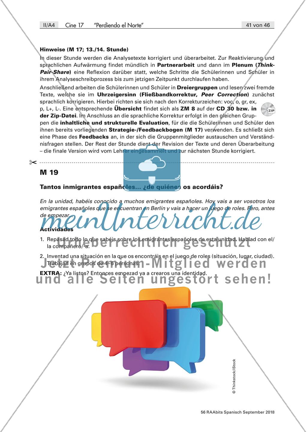 Sicherung des Filmverständnisses und Nachbereitung von Perdiendo el norte Preview 8