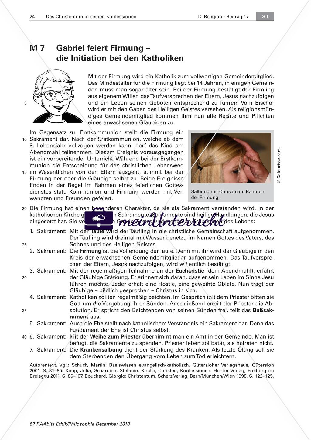 Sakramente: Kommunion, Konfirmation, Firmung Preview 3