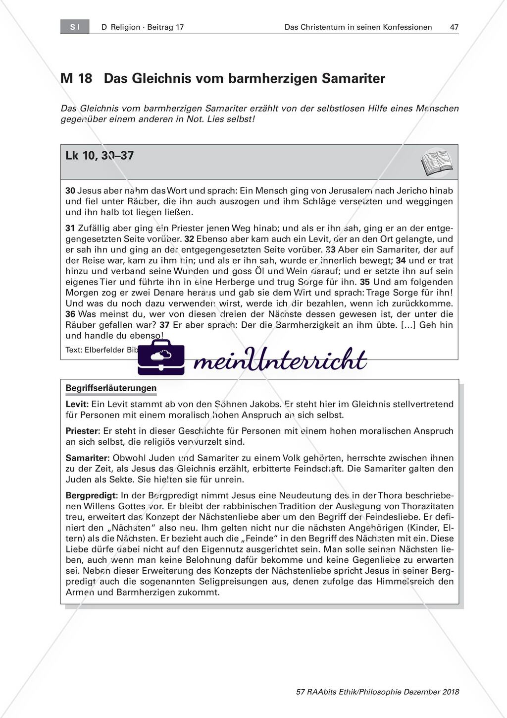 Christliches Ethos: gelebte Nächstenliebe Preview 5