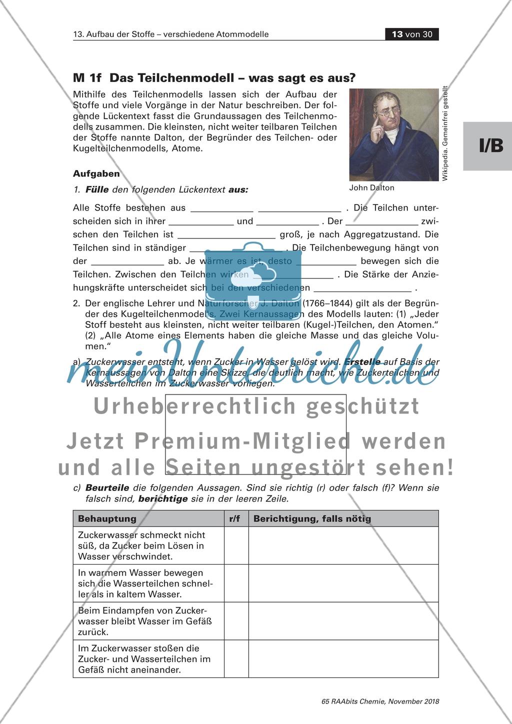 Aufbau der Stoffe verschiedene Atommodelle: Teil 2 Preview 3