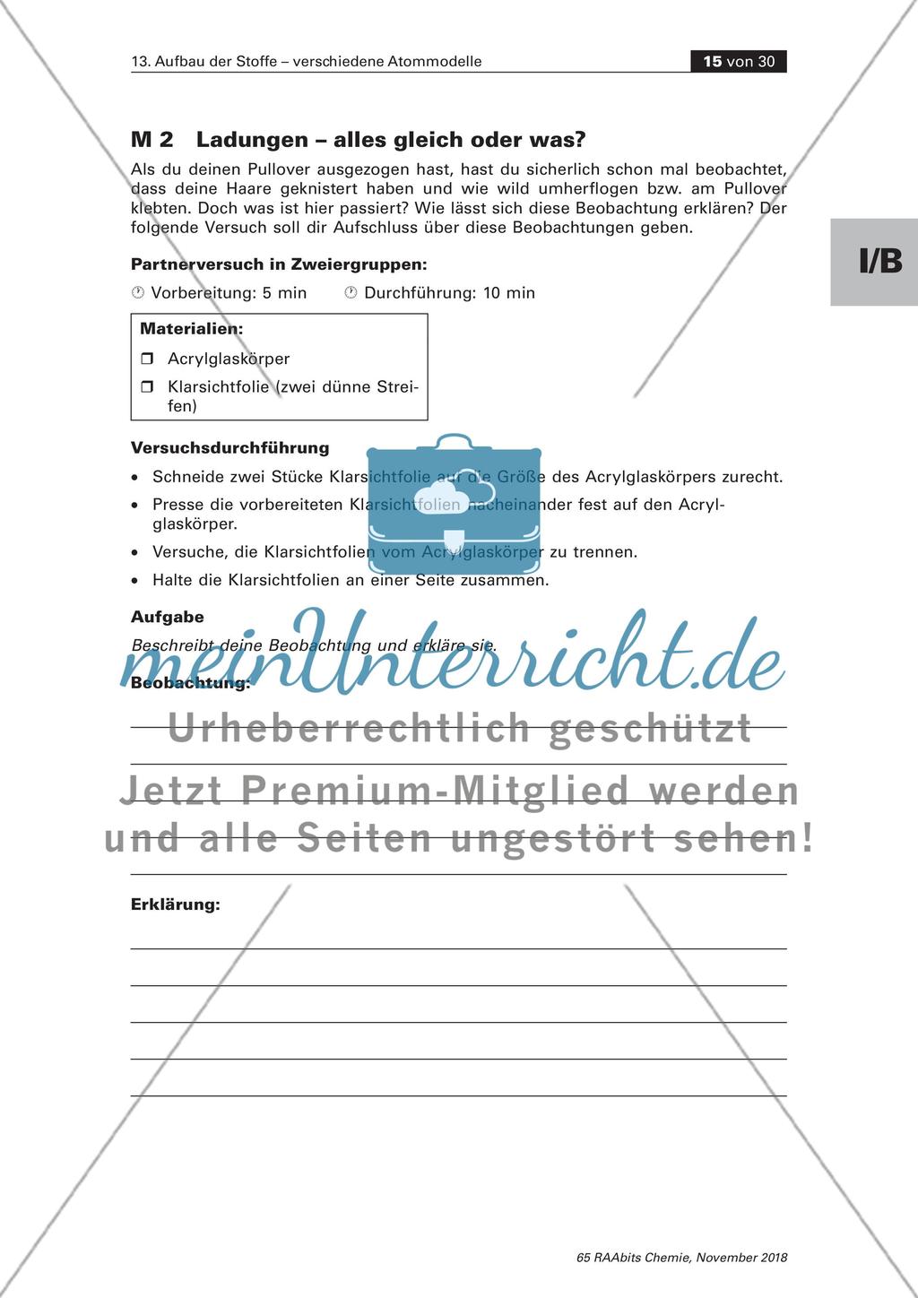 Aufbau der Stoffe verschiedene Atommodelle: Teil 2 Preview 5