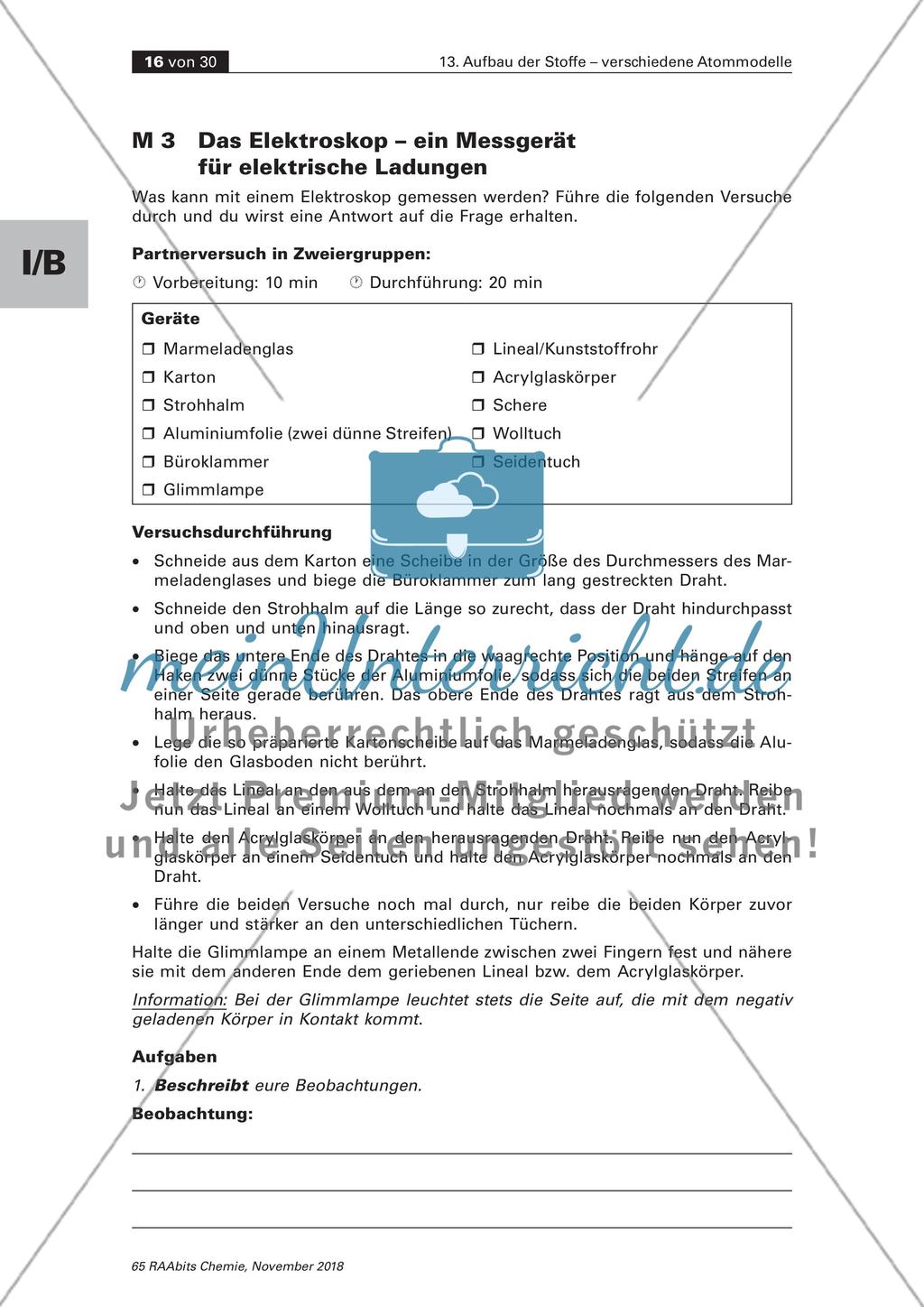 Aufbau der Stoffe verschiedene Atommodelle: Teil 2 Preview 6