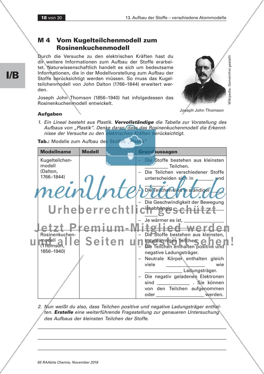 Aufbau der Stoffe verschiedene Atommodelle: Teil 2 Preview 8