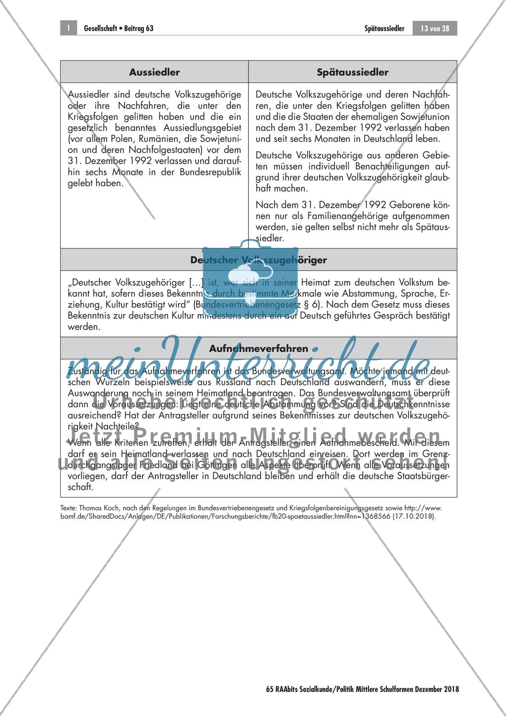 Gruppen von Migranten: Aussiedler und Spätaussiedler Preview 5