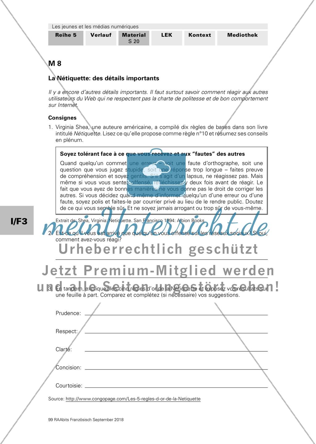 Jugendliche und Digitale Medien: Netiquette Preview 6