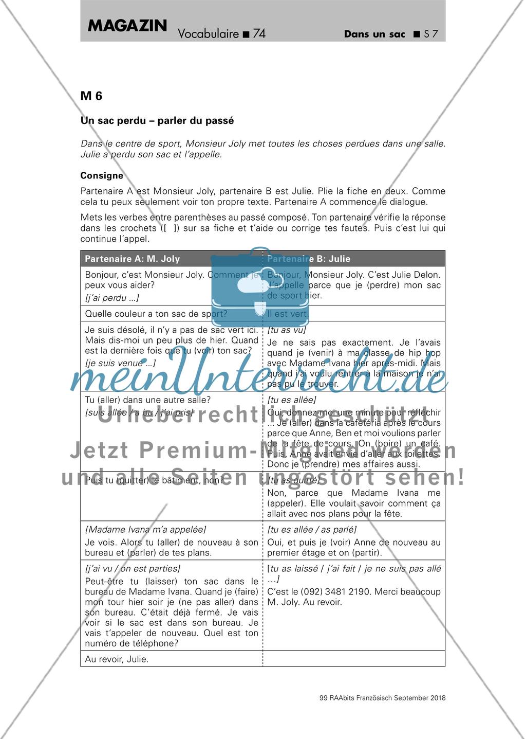Wortschatzarbeit: Tascheninhalte Preview 7