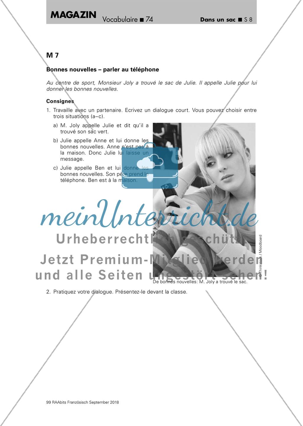 Wortschatzarbeit: Tascheninhalte Preview 8