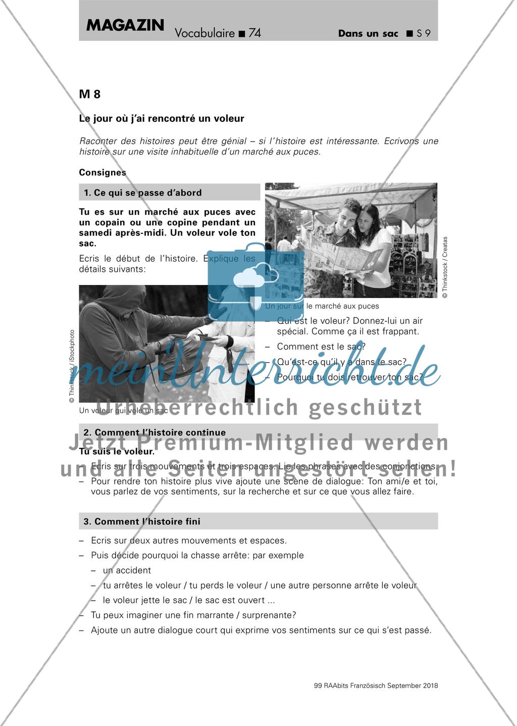 Wortschatzarbeit: Tascheninhalte Preview 9