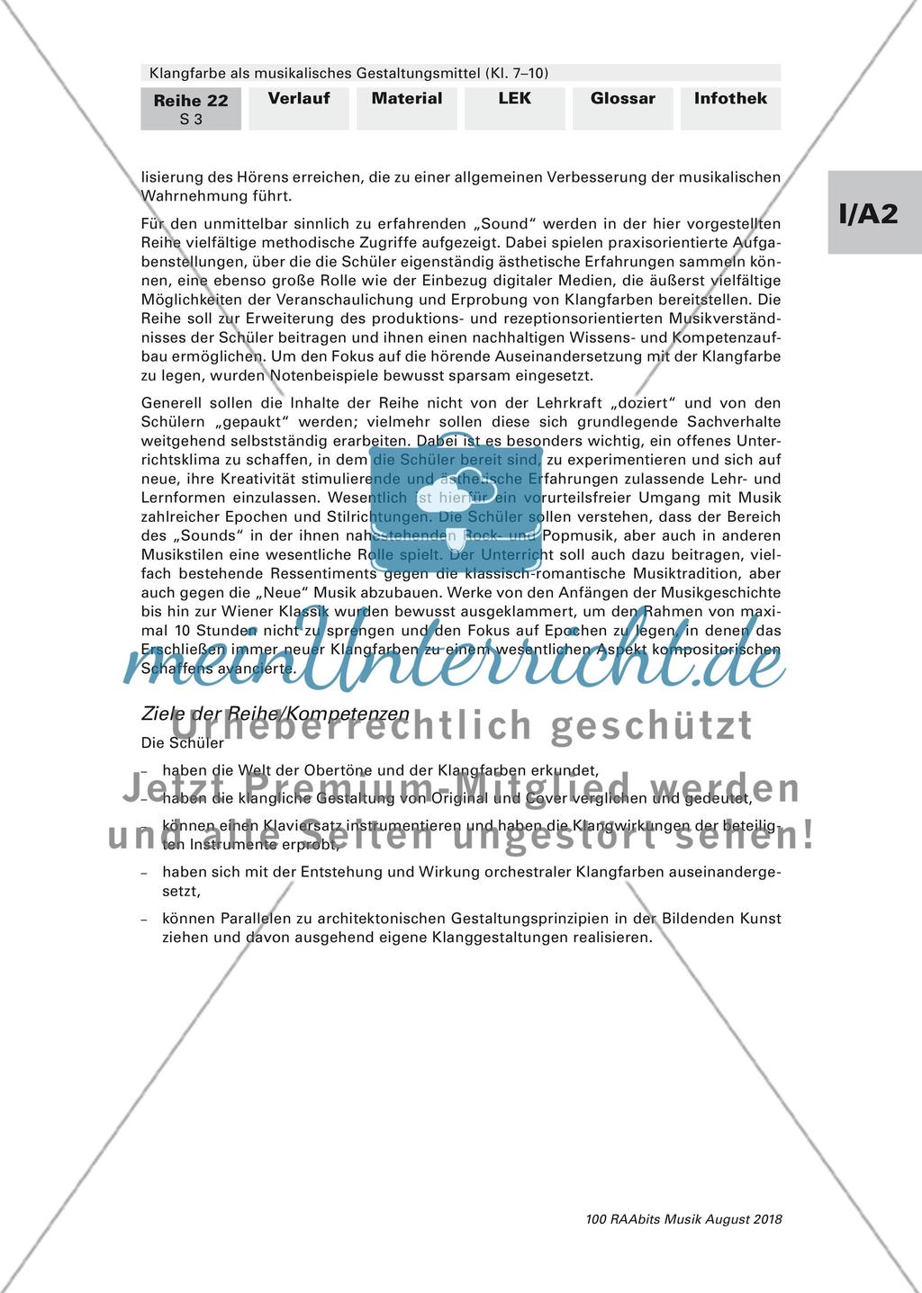 Einführung und Verlauf der Unterrichtseinheit Preview 3