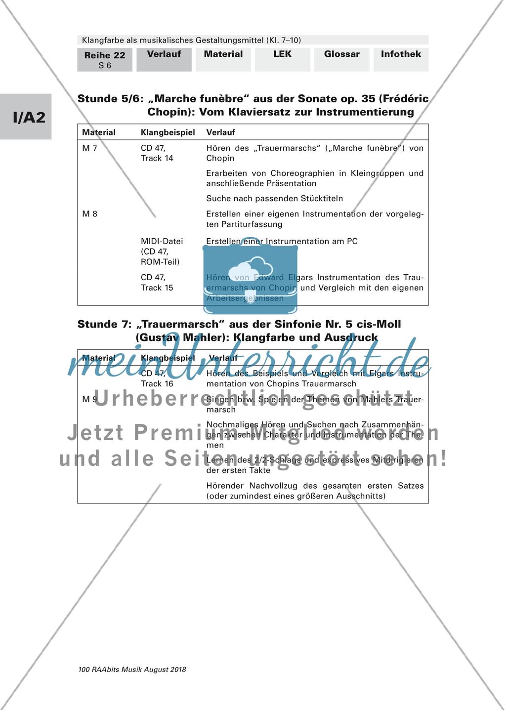 Einführung und Verlauf der Unterrichtseinheit Preview 6