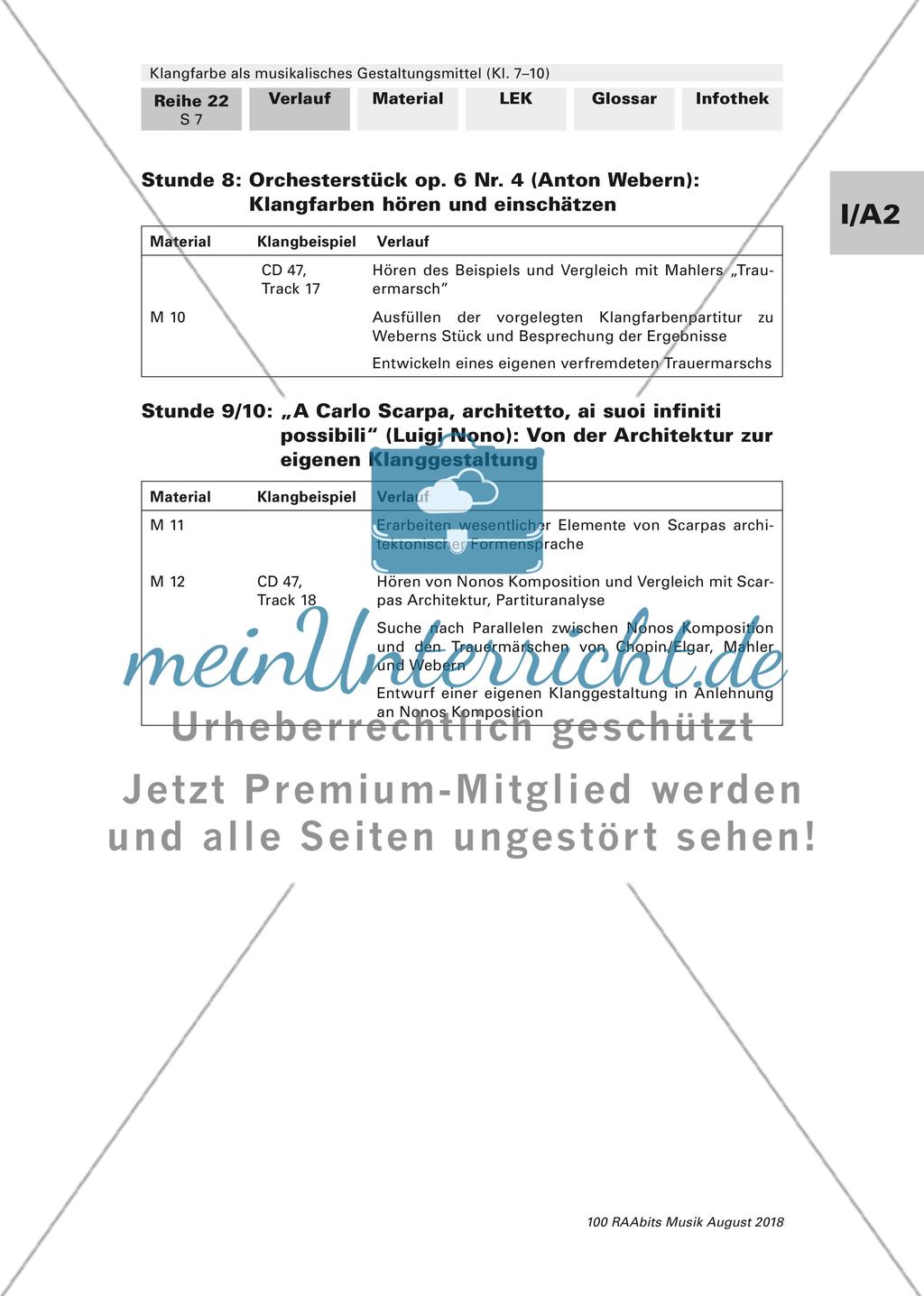 Einführung und Verlauf der Unterrichtseinheit Preview 7