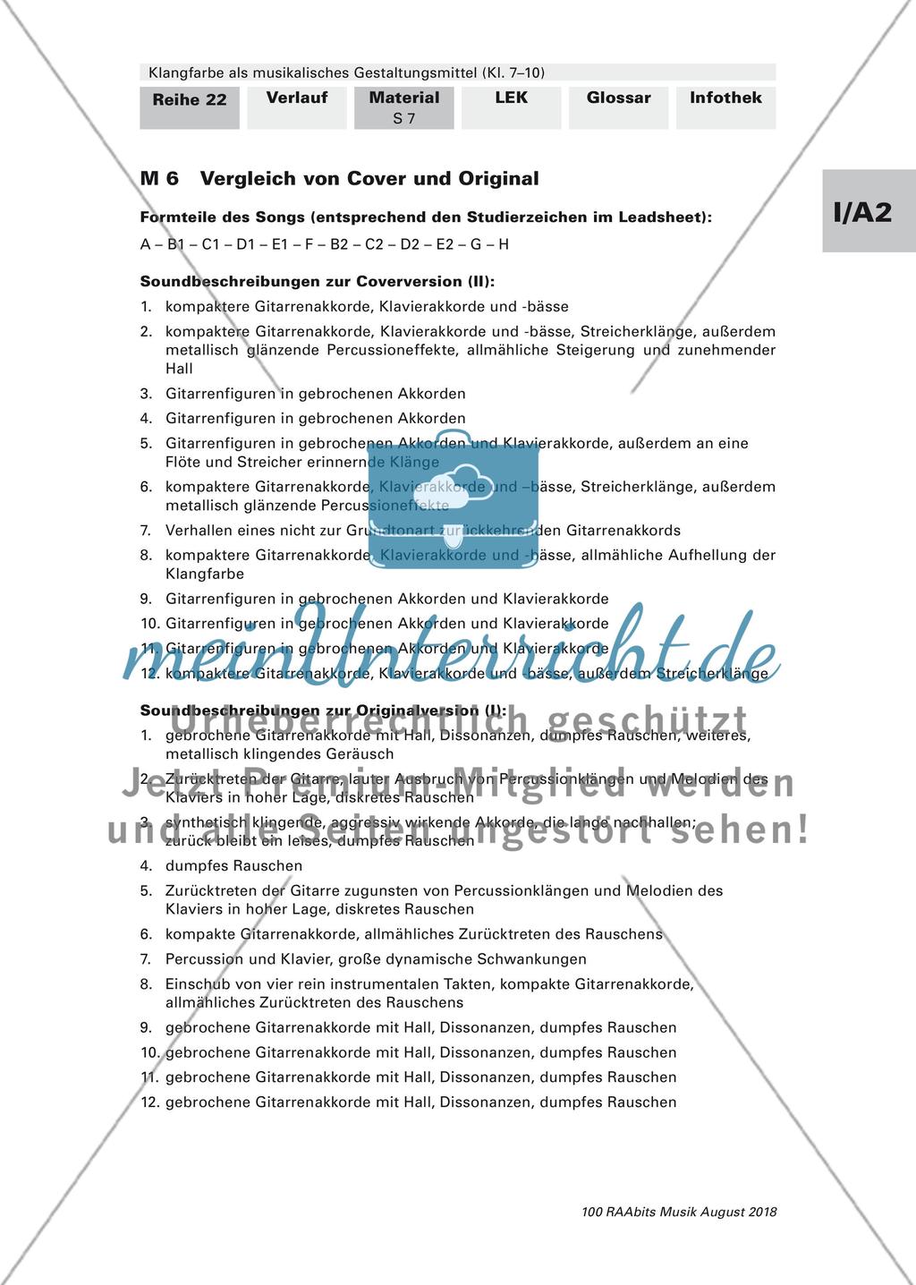 Klangfarbe als musikalisches Gestaltungsmittel: Material Teil 1 Preview 7