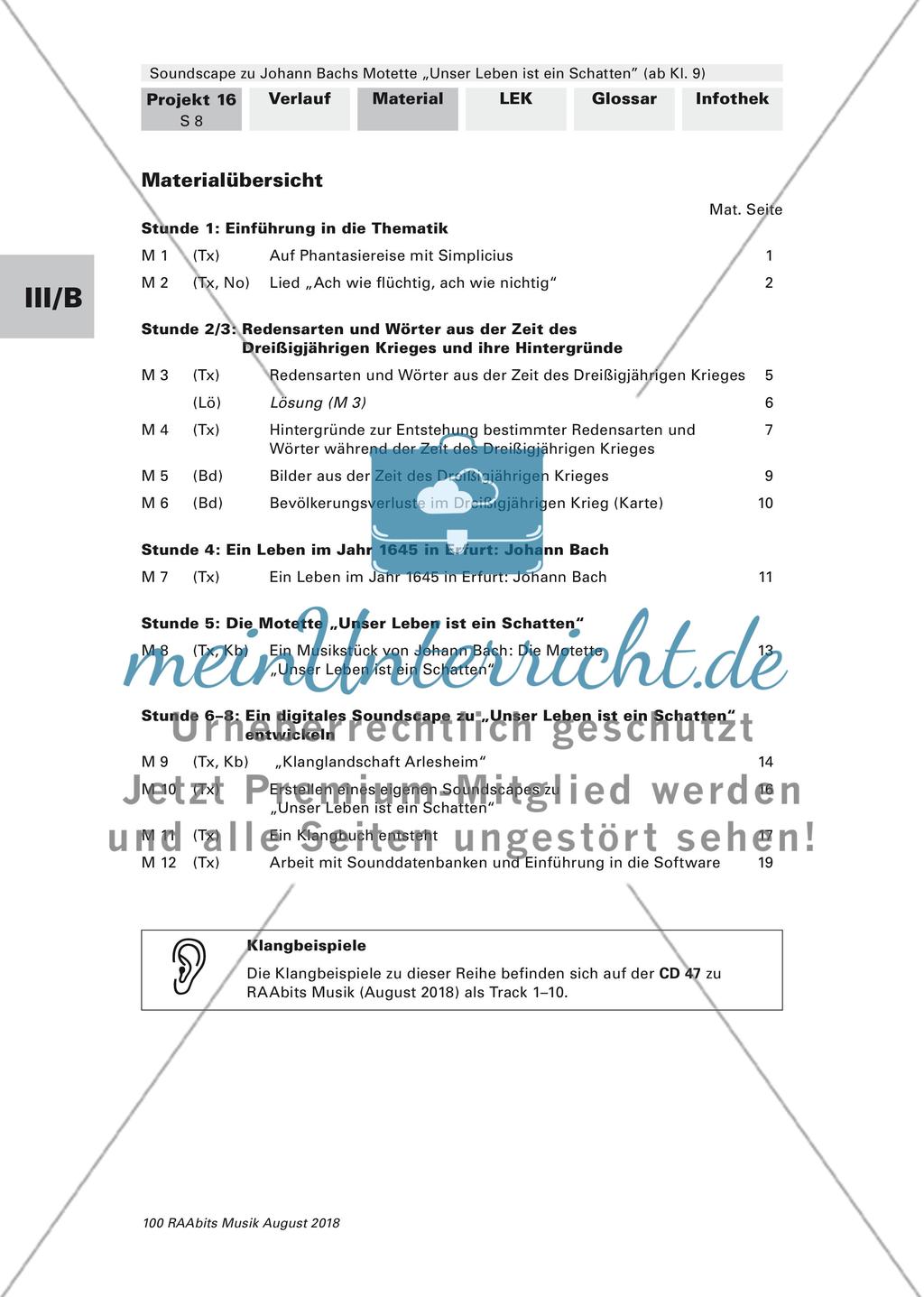 Klangreise in die Zeit des Dreißigjährigen Krieges: Teil 1 Preview 1