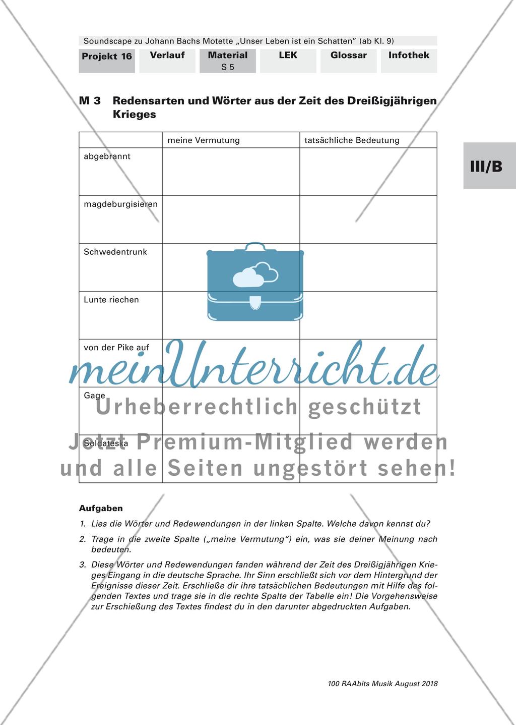 Klangreise in die Zeit des Dreißigjährigen Krieges: Teil 1 Preview 6