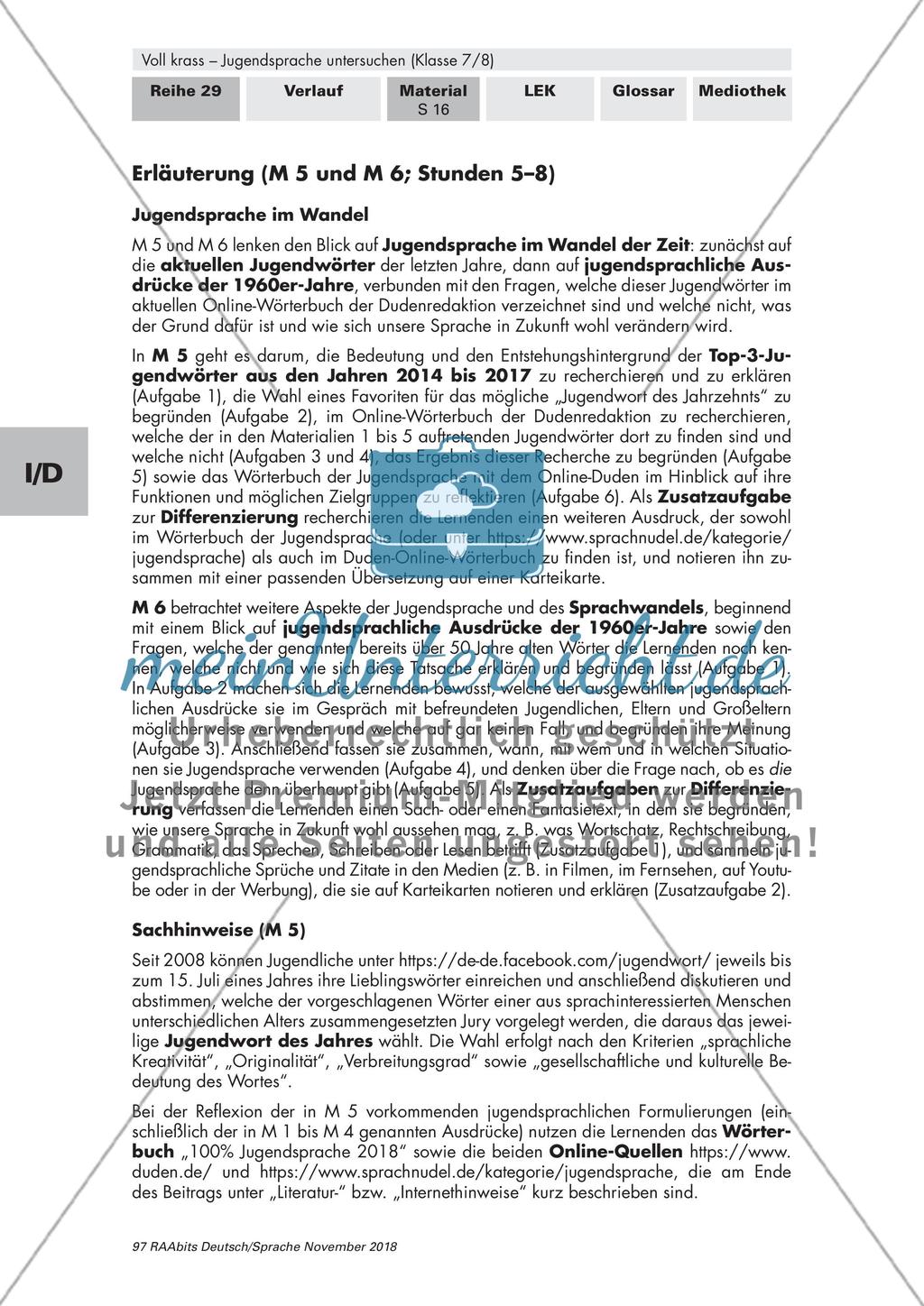 Jugendsprache im Wandel, Jugendsprache kreativ gestalten Preview 3