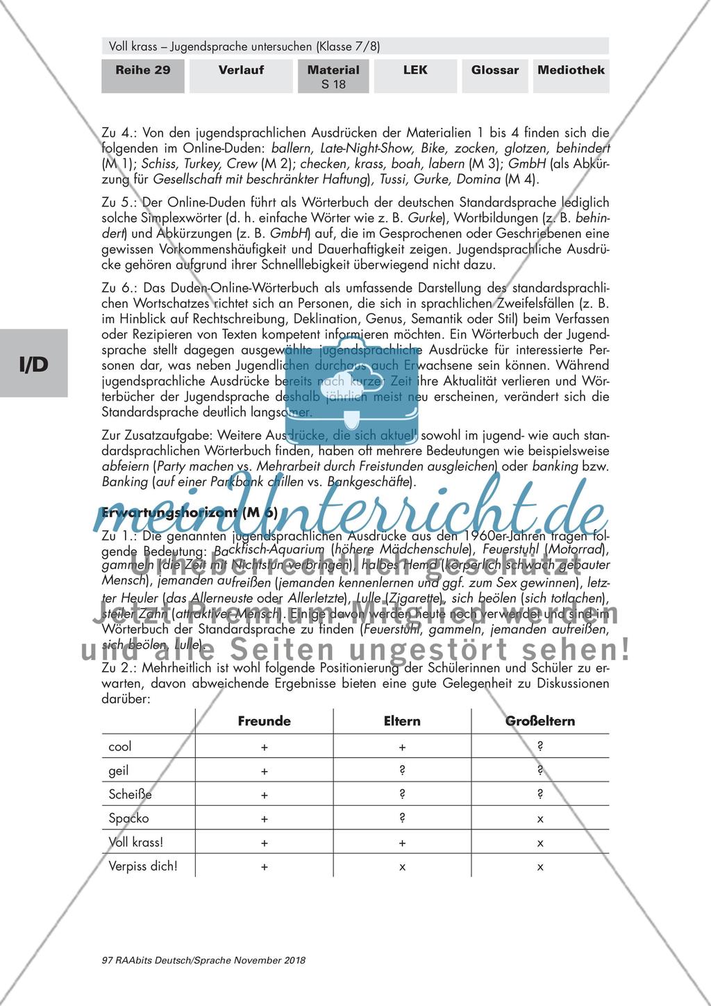 Jugendsprache im Wandel, Jugendsprache kreativ gestalten Preview 5