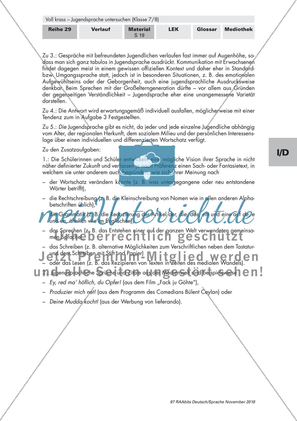 Jugendsprache im Wandel, Jugendsprache kreativ gestalten Preview 6