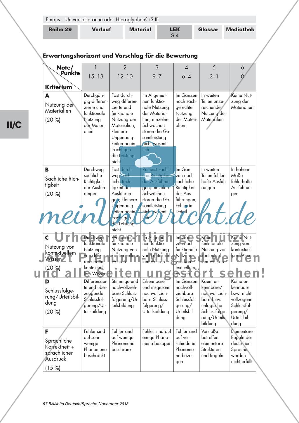 Lernerfolgskontrolle zum Thema