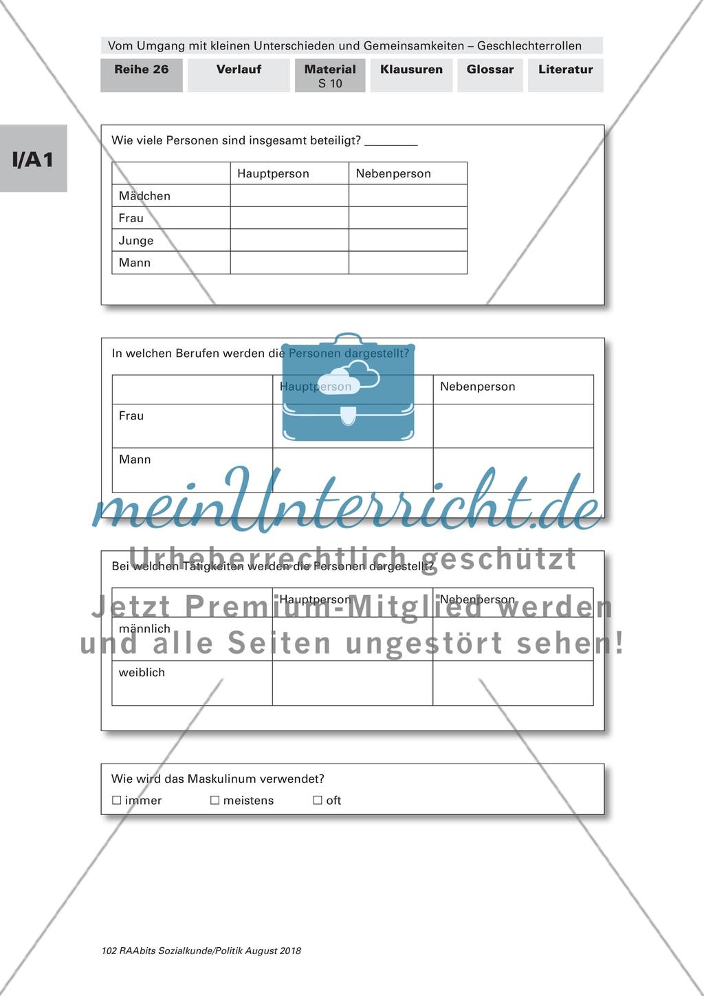Geschlechterrollen in der Öffentlichkeit und der Genderforschung Preview 2