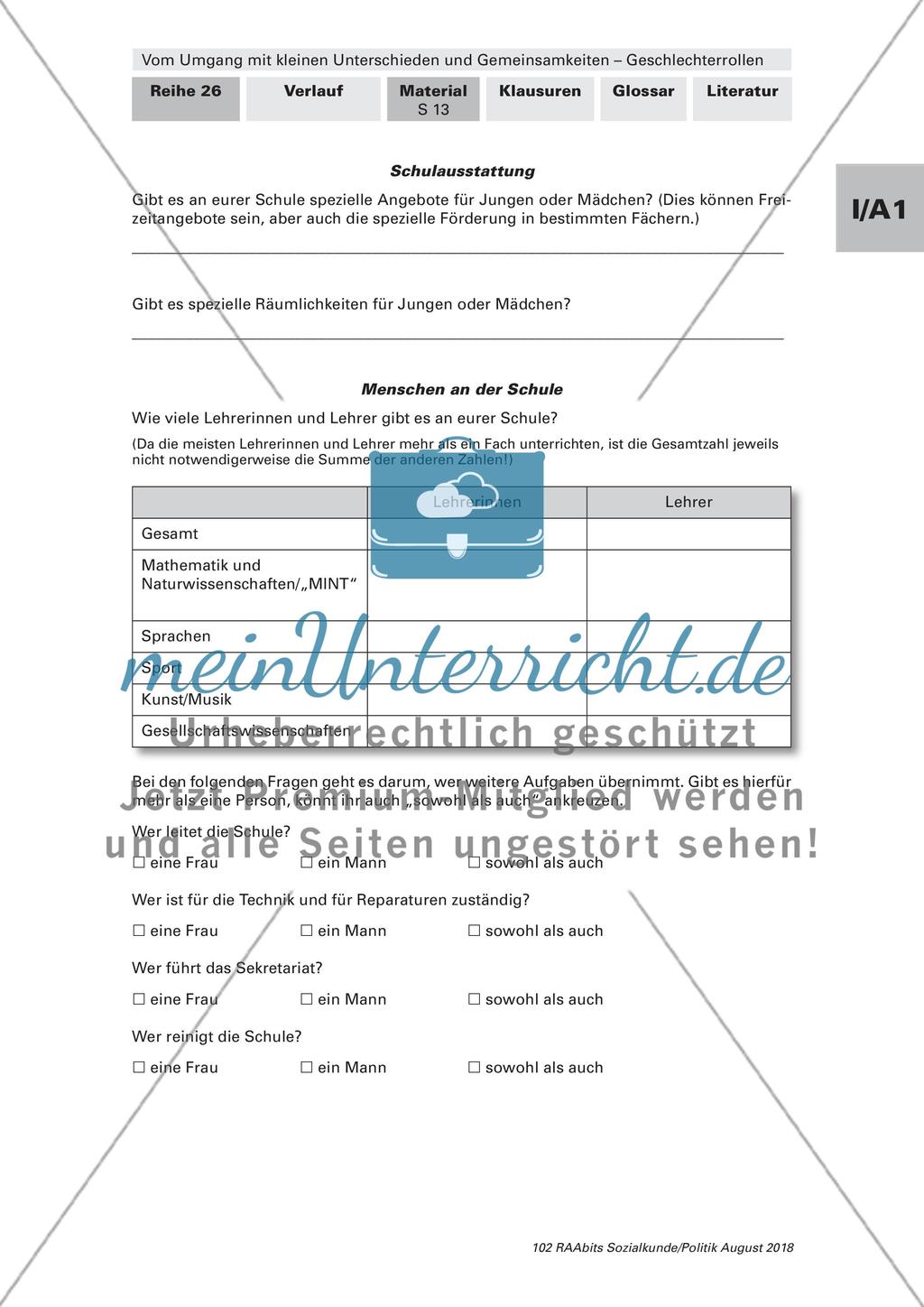 Geschlechterrollen in der Öffentlichkeit und der Genderforschung Preview 5