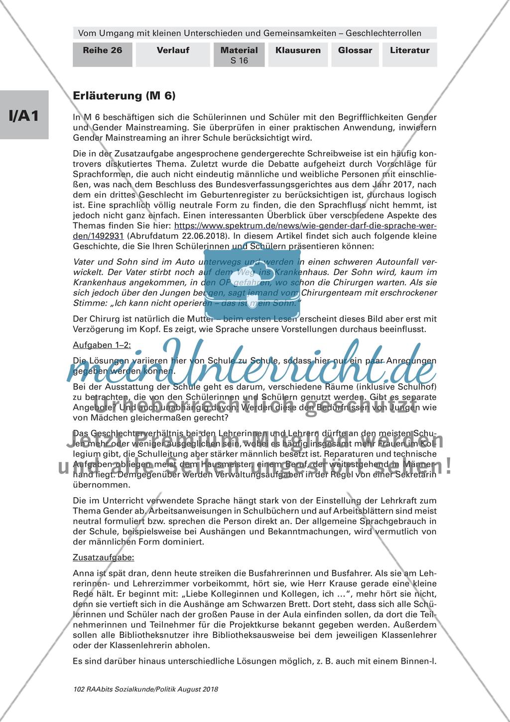 Geschlechterrollen in der Öffentlichkeit und der Genderforschung Preview 8