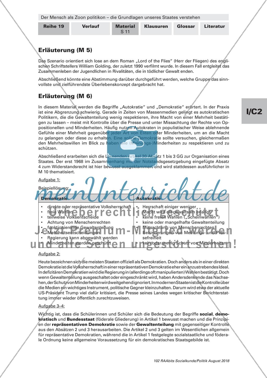 Zusammenhang von Staat und Gesellschaft Preview 10