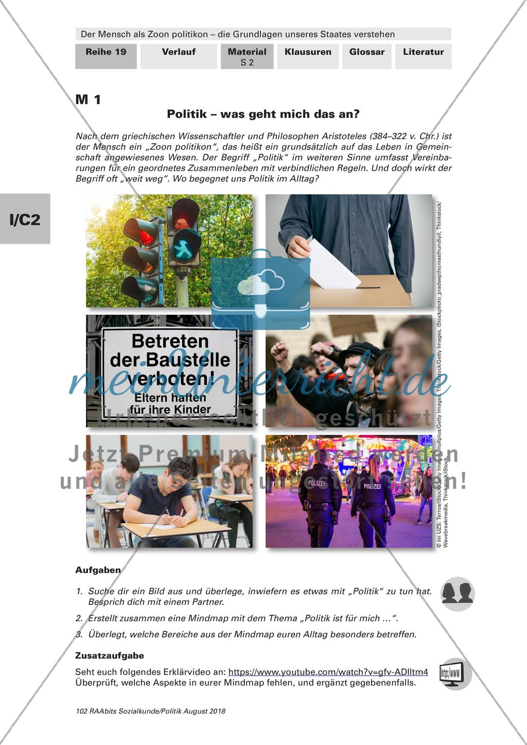 Zusammenhang von Staat und Gesellschaft Preview 1