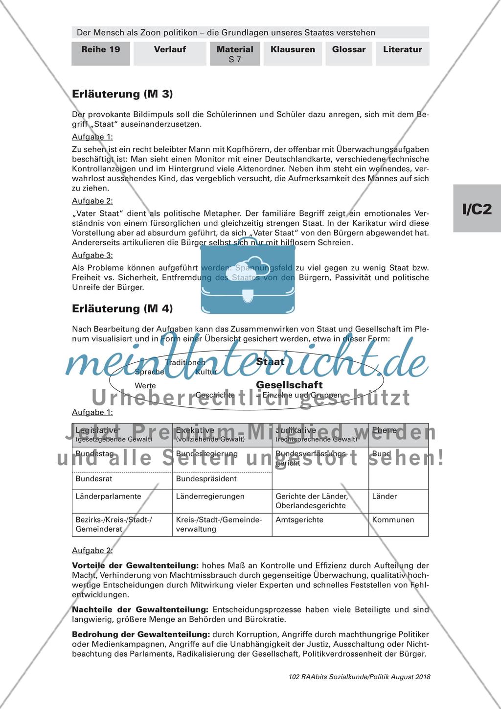 Zusammenhang von Staat und Gesellschaft Preview 6