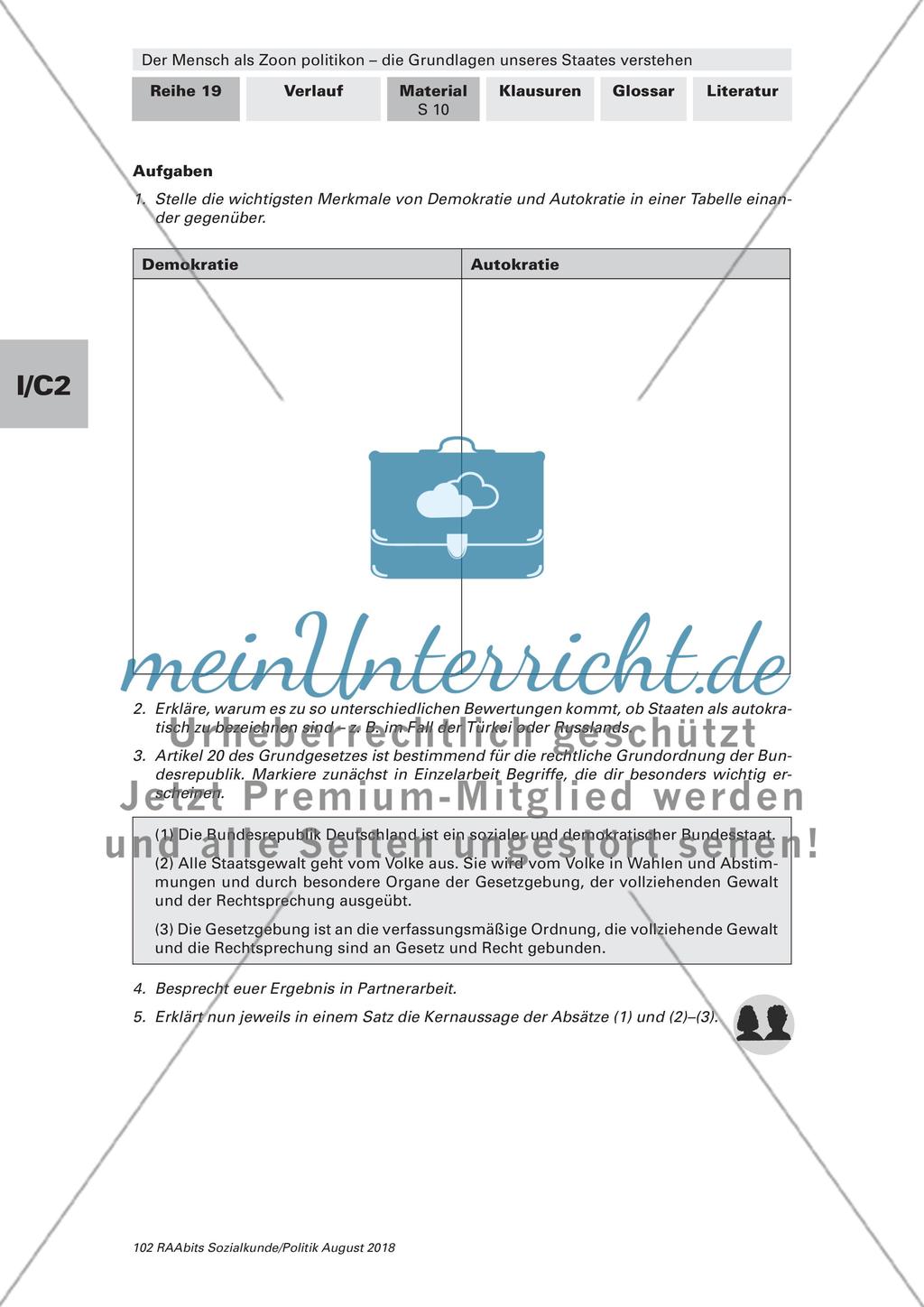 Zusammenhang von Staat und Gesellschaft Preview 9