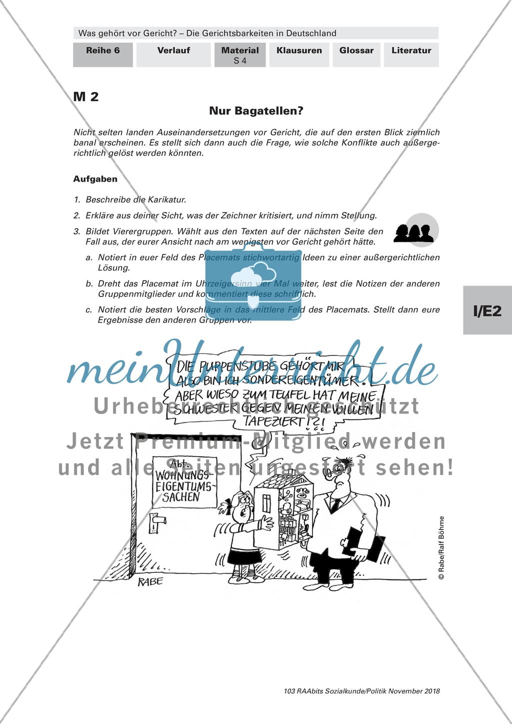 Aufgaben und Funktionen deutscher Gerichte Preview 3