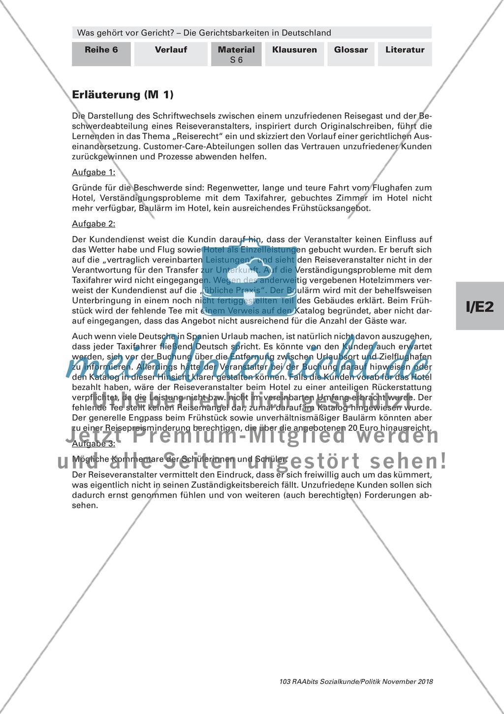 Aufgaben und Funktionen deutscher Gerichte Preview 5