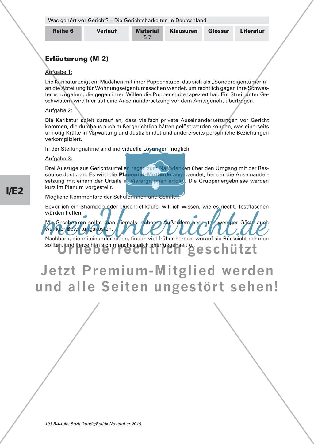 Aufgaben und Funktionen deutscher Gerichte Preview 6