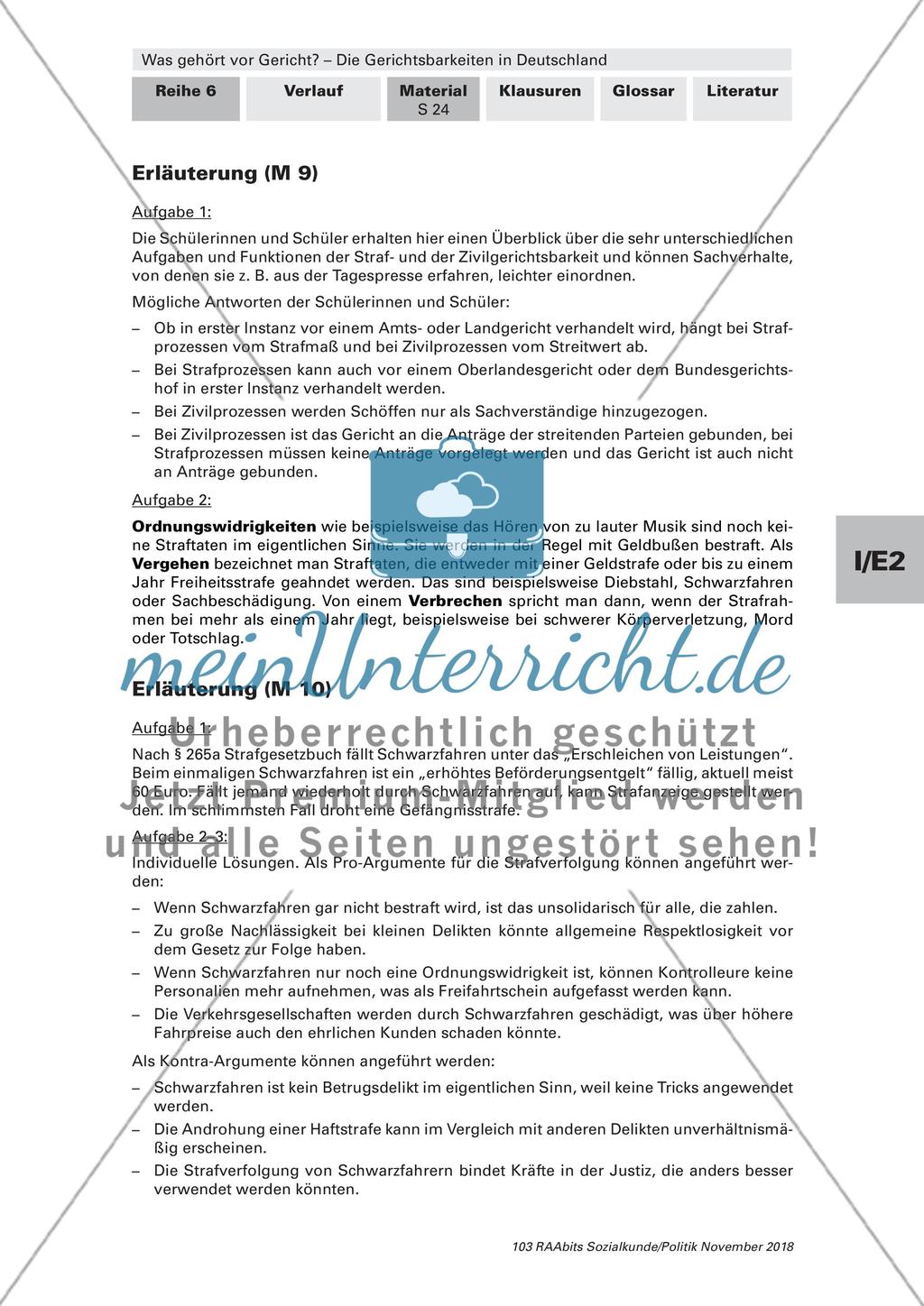 Ablauf und Gegenüberstellung von Straf- und Zivilverfahren Preview 13