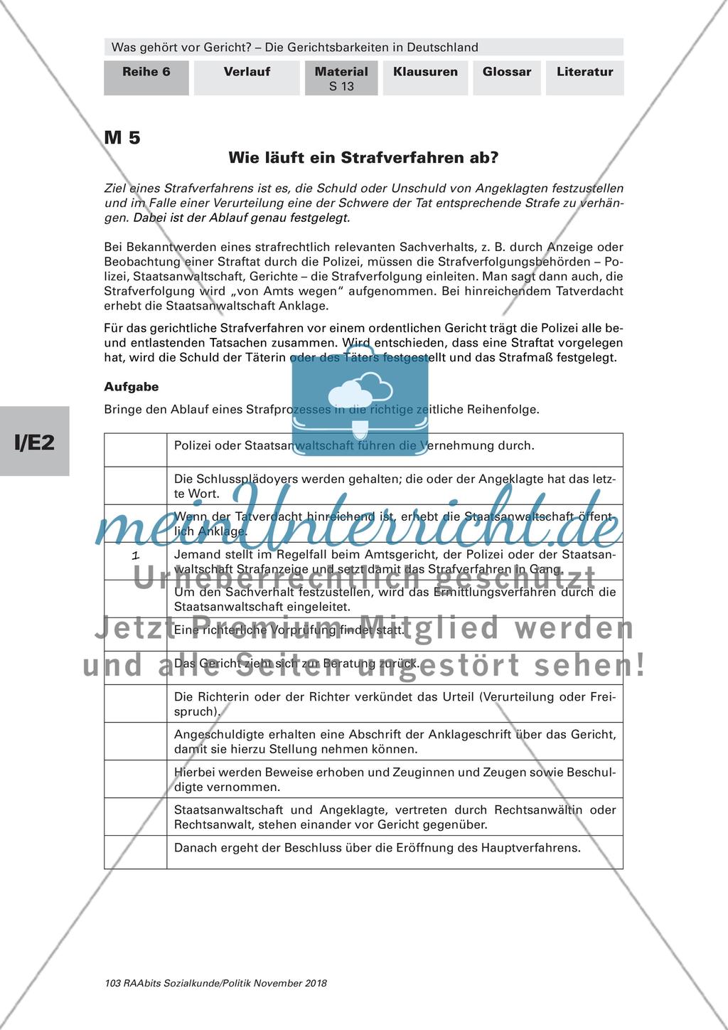 Ablauf und Gegenüberstellung von Straf- und Zivilverfahren Preview 2